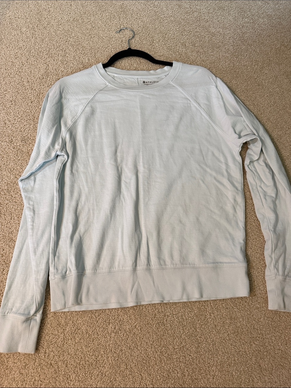 Athleta Light Blue Women's Crewneck Sweatshirt